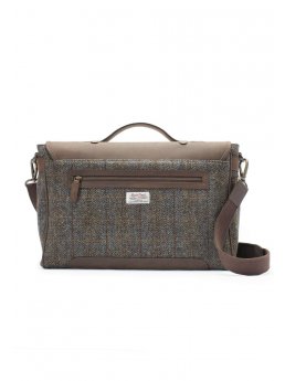 Cartable avec garniture Harris Tweed