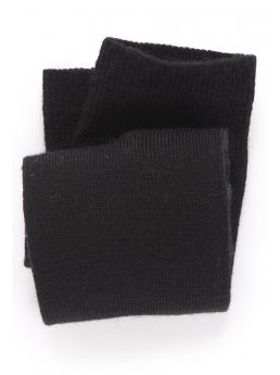 Chaussettes noir uni 60% laine de mrinos, 40% nylon, 10,5 longueur de jambe