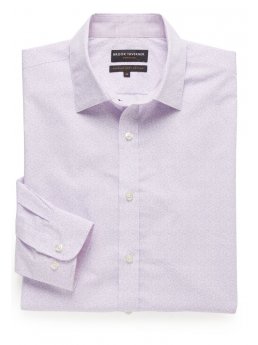 Chemise Signature cintre lilas 100% coton