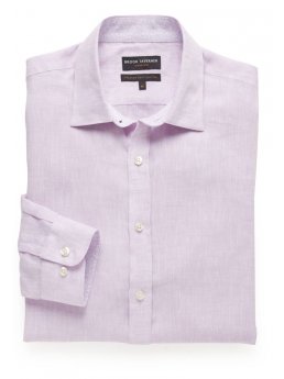 Chemise Signature cintre lilas 100% lin