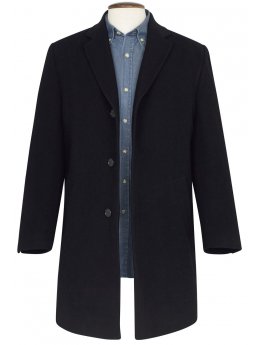 Manteau trois-quarts gris laine/cachemire Sudbury