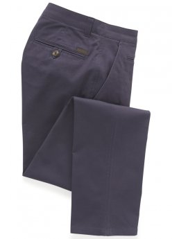 Pantalon chino ajust coton stretch bleu Miami