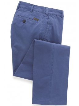 Pantalon chino classique coton bleu ocan Lizard