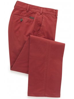 Pantalon chino classique coton cerise Lizard