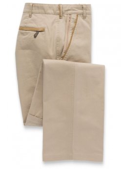 Pantalon classique en coton sable Tipnor