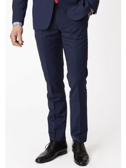 Pantalon de costume ajust et lavable bleu Cassino