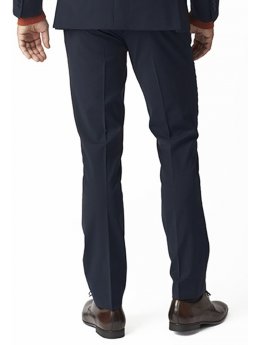 Pantalon de costume ajust et lavable bleu marine Cassino