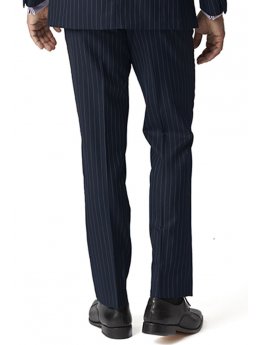 Pantalon de costume bleu marine  rayures Epsom