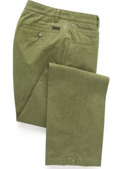 Pantalon en coton Vert Ciboulette