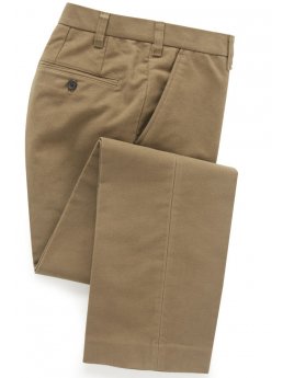 Pantalon en moleskine couleur pierre Kibworth