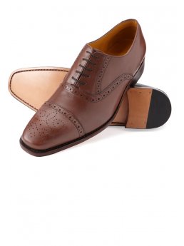 Semi-Brogue bronzage antique de Windsor