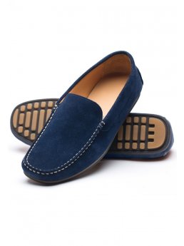 Sude bleu Mocassin