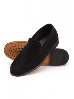 Sude noir Mocassin de Riva