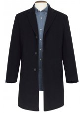 Manteau trois-quarts gris laine/cachemire Sudbury