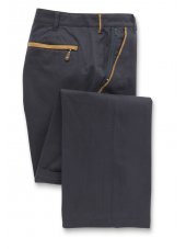 Pantalon classique en coton bleu marine Tipnor