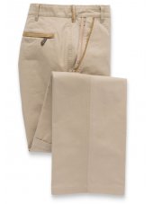 Pantalon classique en coton sable Tipnor