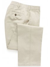 Pantalon en coton et lin couleur pierre Thomas