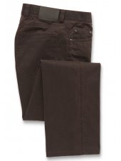 Pantalon jean classique à cinq poches Marron rouge Ewell