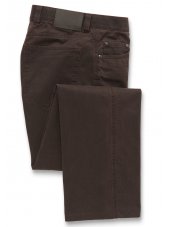 Pantalon jean classique  cinq poches Marron rouge Ewell