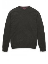 Pull ras du cou coton cachemire cendre Sherbourne