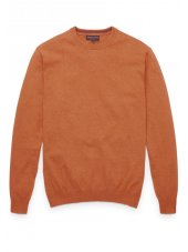 Pull ras du cou coton cachemire paprika Sherbourne