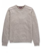 Pull ras du cou en laine d'agneau gris ne Chailey