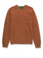 Pull ras du cou en laine d'agneau paprika Chailey