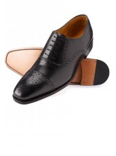 Semi-Brogue noire de Windsor