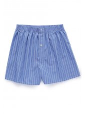 Shorts de boxeur de popeline de coton de Morpeth