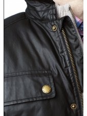 Veste cire noir Marlowe