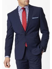 Veste de costume ajuste et lavable bleu Cassino